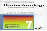Biotechnology - Vol 07 - Products of Secondary Metabolism