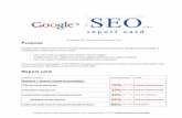 Google SEO Report Card