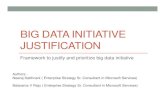 Big data initiative justification and prioritization framework