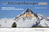 Affiliate Program Interactivity and Attribution
