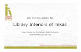 Introduction To Library Interiors Of Texas Dg