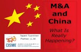 M&A and China - What is Really Happening?