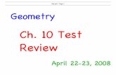 Geo Ch 10 Review Solutions