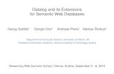 Datalog and its Extensions for Semantic Web Databases