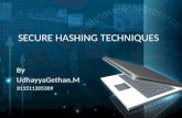Secure Hashing Techniques - Introduction