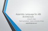 Part I:Introduction to assembly language
