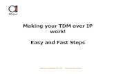 Easy steps   fast result - tdm over ip configuration ad-net