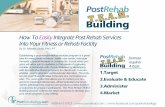How To Easily Integrate Post Rehab Services Into Your Fitness Or Rehab Facility