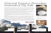 Consistency: The Case for Using Natural Pumice Pozzolan Instead of Fly Ash