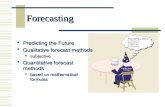 Forecasting in Operation Management