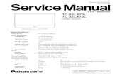 Panasonic Tc-32 26lx70l, Service manual, Manual de servicio