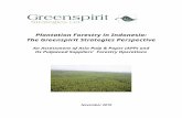 Plantation Forestry in Indonesia: The Greenspirit Strategies Perspective
