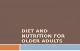 Geria Diet and Nutrition Ppt