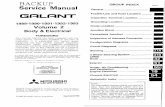 Galant 89-93 Service Manual Body & Electric