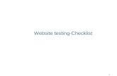 Website Testing Check List