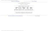 The Secret of Power Presentations