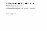 Motherboard Manual Ga-ma78gm-s2h e