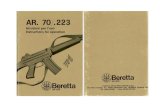 Beretta AR70 Cal 223 Rifle Manual