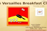 Versailles Breakfast Club Speech