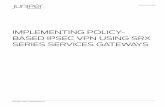 Implementing Polcy-Based IPsec VPN Using SRX Series Services Gateways