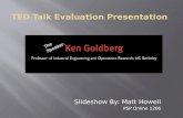 Matt Howell presents: TEDtalk slideshow