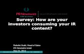 How are your investors consuming your IR content   PR Newswire Israel