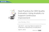 Next Practices for OER Quality Evaluation | Lisa Petrides