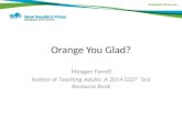 Sample GED Test Prep Lesson: Orange You Glad