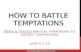 How to Battle Temptations