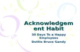 Acknowledgement Habits- A month to make your employees happy