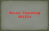 Micro teaching skills