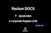 Reckon Docs and Reckon Searches - Reckon Conference 2014