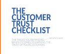 The Customer Trust Checklist