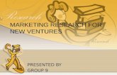 Marketing Research for New Ventures
