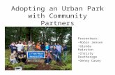 Adopting an urban park with community partners final