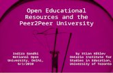 Open Educational Resources and Peer2Peer University