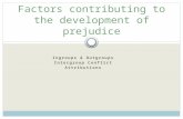 Factors contributing to the development of prejudice