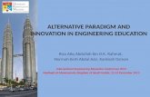 Alternative Paradigm and Innovation in Engineering Education