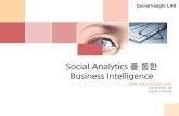 Social Analytics and Business Intelligence