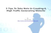 5 tips to take note in creating a
