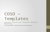 COSO's 2013 Templates Webinar