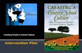 School intervention plan positive sch culture