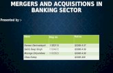 Mergers and acqusitions in banking