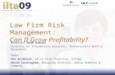 Ilta 2009 law firm risk management   can it grow profitability - panel member dave cunningham aug 2009