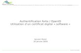 Authentification Forte Openid Avec Certificat Software
