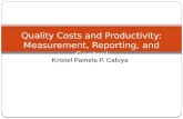 Quality costs and productivity