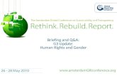Human Rights and Gender Sector Supplement Session