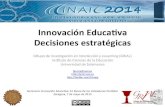 Innovación Educativa Decisiones Estratégicas