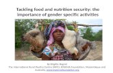 Tackling food and nutrition security: the importance of gender specific activities