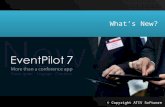 EventPilot 7 Mobile Conference App with commenting and smart sync across Android and iOS